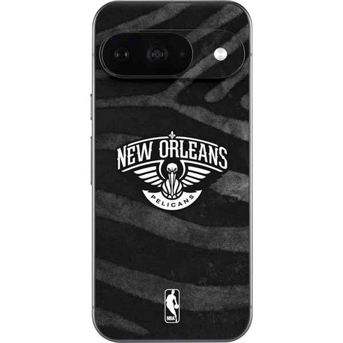 NBA New Orleans Pelicans Black Animal Print Google Pixel 9 Skin